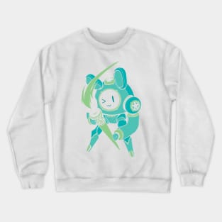 Bunny Bot - Soft Sea Crewneck Sweatshirt